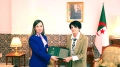 رئيسة المحكمة الدستورية، ليلى عسلاوي، أمس، رئيسة المجلس الشعبي الوطني، خليدة بوفدش