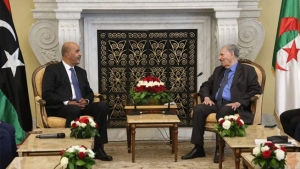 رئيس مجلس الأمة صالح قوجيل- نائب رئيس المجلس الرئاسي لدولة ليبيا، موسى الكوني