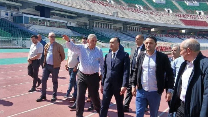 وزير الرياضة يتفقد ملعب 5 جويلية الأولمبي
