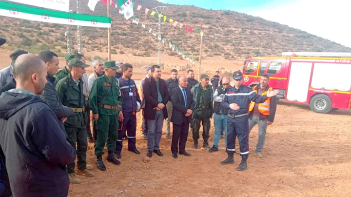 محاكاة حريق بكل من الغزوات والعزايل