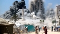 استشهاد خمسة فلسطينيين في قصف على مبنى سكني بغزة