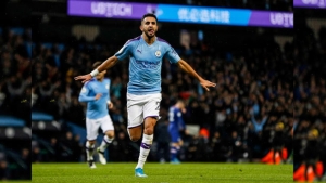 الدولي الجزائري لمانشستر سيتي الإنجليزي رياض محرز