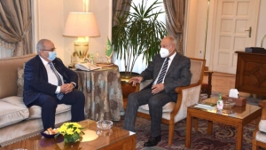 وزير الشؤون الخارجية والجالية الوطنية بالخارج، رمطان لعمامرة- الأمين العام للجامعة العربية أحمد أبو الغيط