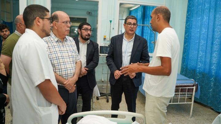 تثمين التدخل السريع للأطقم الطبية والتكفل التام بالمصابين