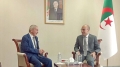 كاتب الدولة لدى وزير الشؤون الخارجية المكلّف بالجالية الوطنية بالخارج، سفيان شايب - رئيس المجلس الأعلى للغة العربية، صالح بلعيد