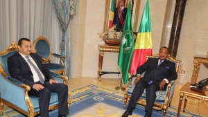 الرئيس الكونغولي دينيس ساسو نغيسو-وزير الطاقة والمناجم، محمد عرقاب