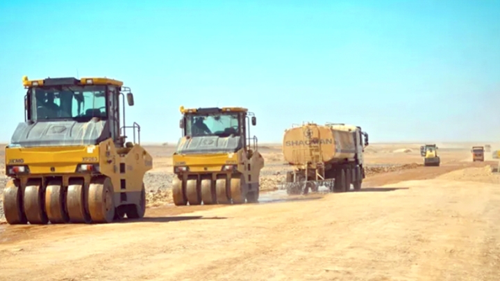 متابعة ميدانية لمشروع طريق تندوف - ازويرات