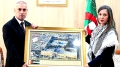 ئيسة المجلس الشعبي الوطني، السيدة خليدة بوفدش - سفير دولة فلسطين لدى الجزائر، السيد فايز محمد أبو عيطة
