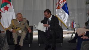  رئيس جمهورية صربيا، السيد ألكسندر فوتشيتش- رئيس أركان الجيش الوطني الشعبي، الفريق السعيد شنقريحة