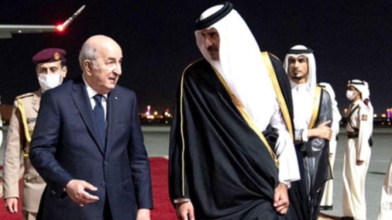 أمير قطر يشيد بنجاح زيارة الرئيس تبون الى الدوحة