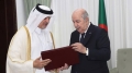 رئيس الجمهورية، السيد عبد المجيد تبون - سفير دولة قطر لدى الجزائر، السيد عبد العزيز بن علي أحمد نعمة النعمة