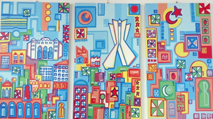 عبد الباسط بوشلاغم يرسم الجزائر بريشته