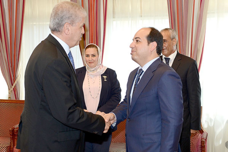 سلال يستقبل نائب رئيس المجلس الرئاسي لحكومة الوفاق الليبية