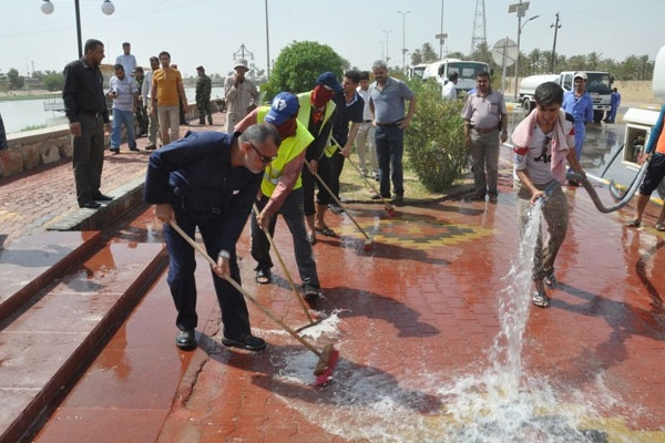 حملة واسعة لتنظيف الشوارع والأحياء 