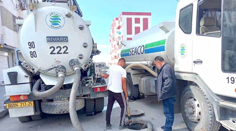 تدخلات استباقية لتنظيف البالوعات وإصلاح التسربات المائية بقسنطينة